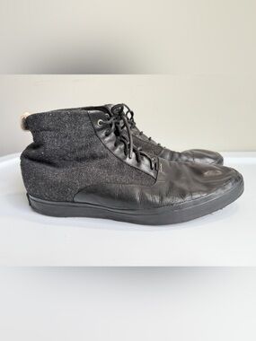 RAG & BONE Black Leather Chukka